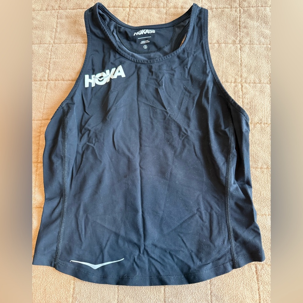 Hoka One One Black Athletic Tank
